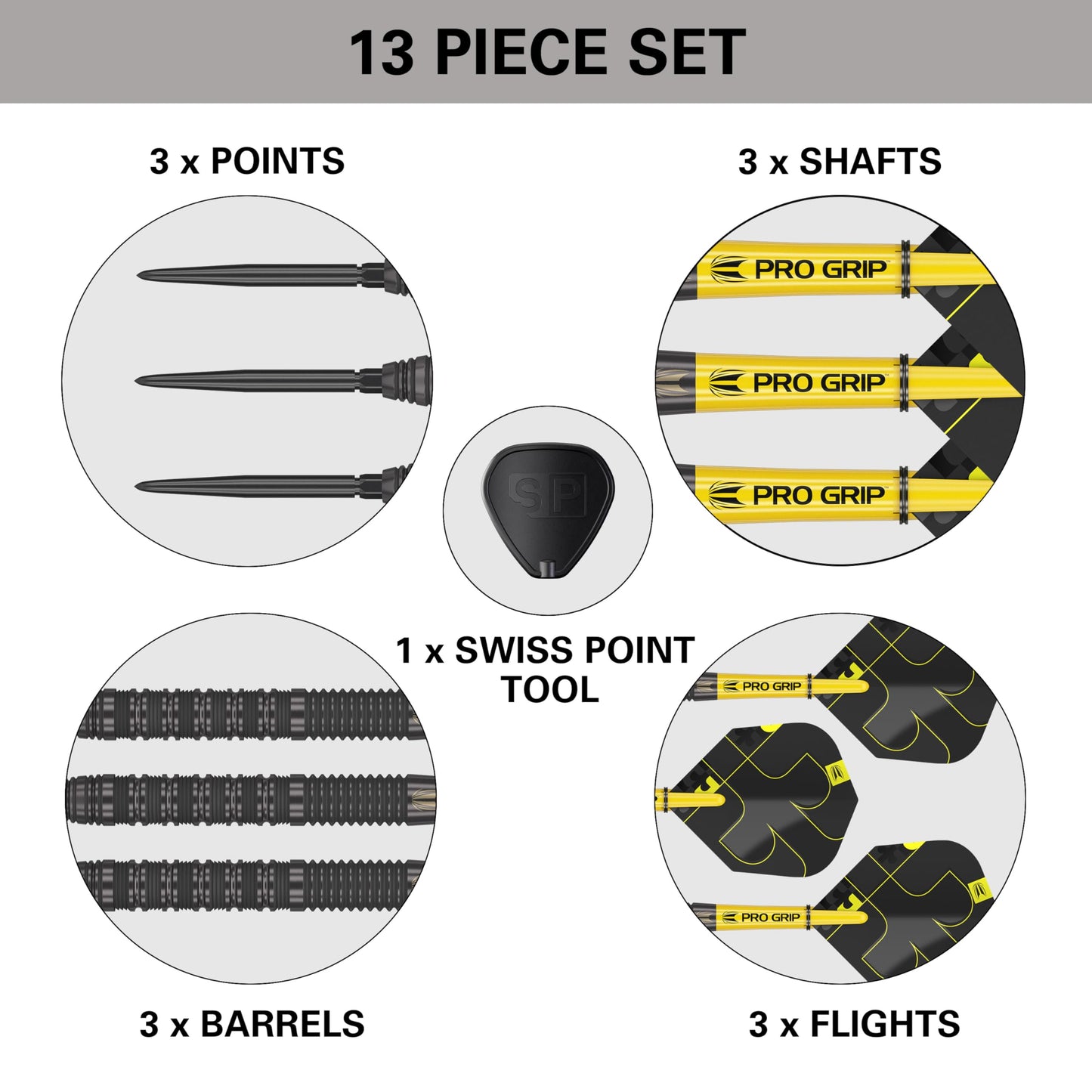 Target Darts Bolide Void 90% Tungsten Dart Set, Steel Tip Swiss Point Darts | 21G/22G/23G/24G/25G/25G | Professional Darts Sets, Black Darts, Swiss Point Tool Included