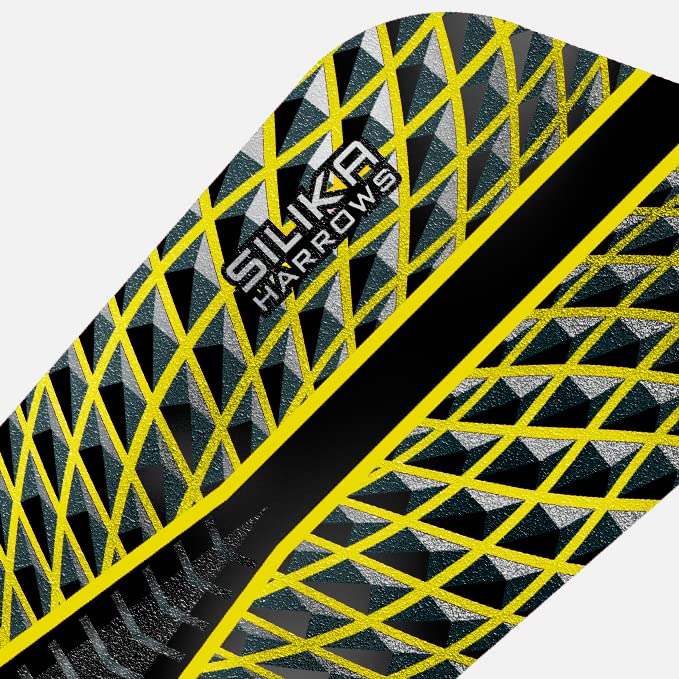 Harrows SILIKA SLIM | Set of 5 Premium Extra Strong Dart Flights (15 Flights)