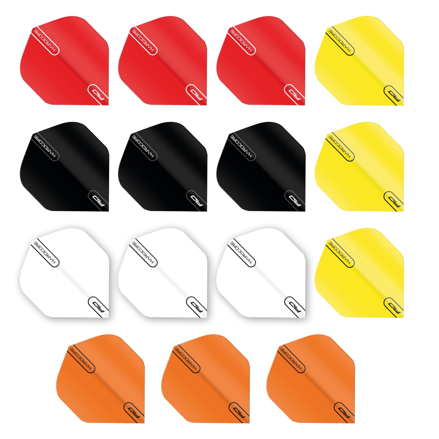 RED DRAGON Hardcore Selection Pack Extra Thick Standard Dart Flights