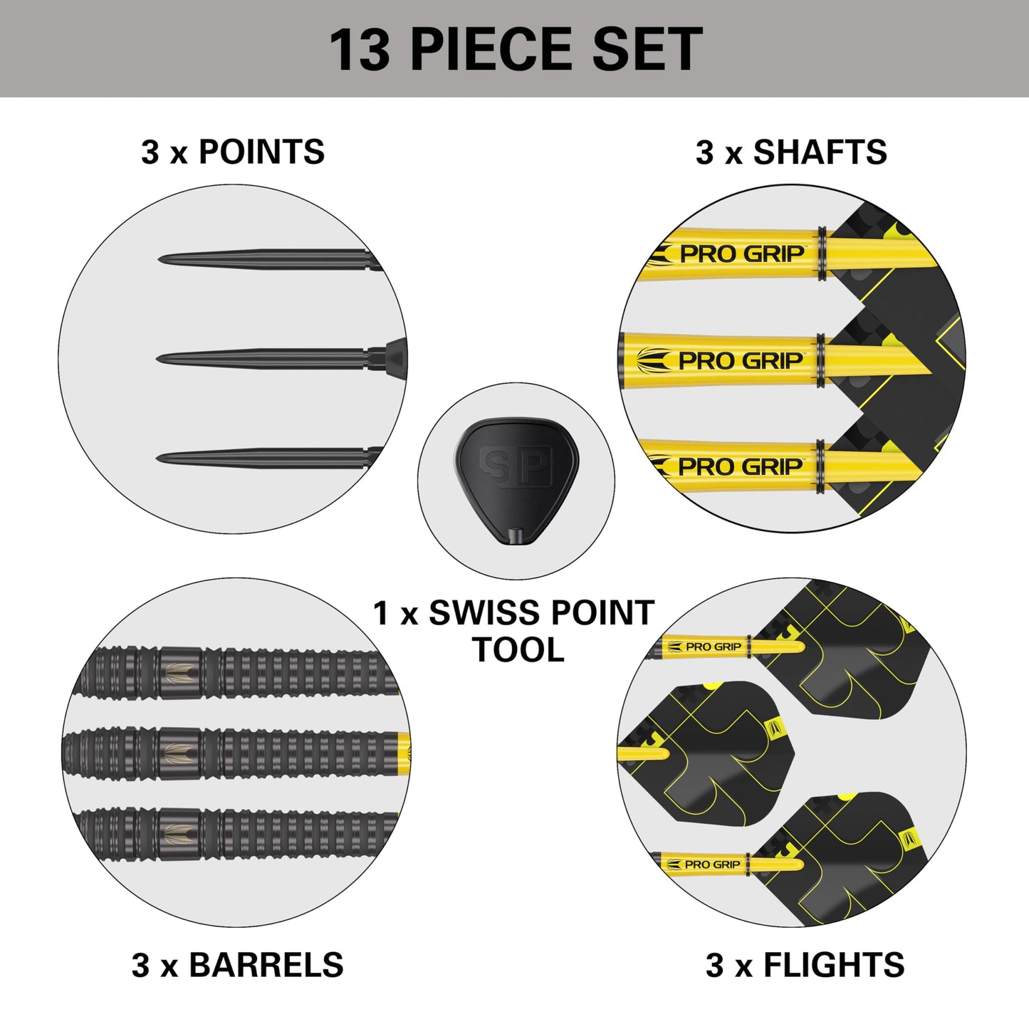 Target Darts Bolide Void 90% Tungsten Dart Set, Steel Tip Swiss Point Darts | 21G/22G/23G/24G/25G/25G | Professional Darts Sets, Black Darts, Swiss Point Tool Included