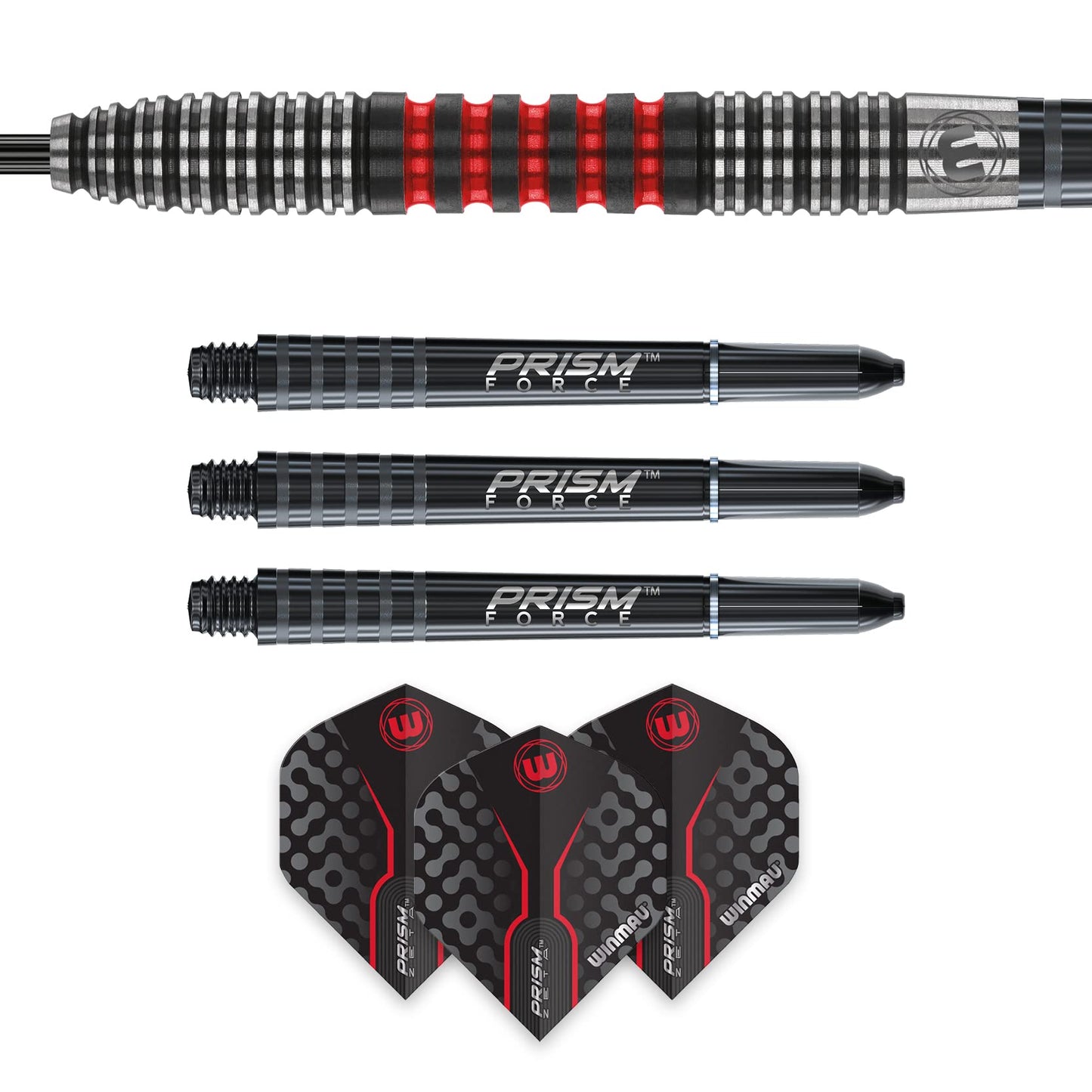 WINMAU Joe Cullen Special Edition Professional 90% Tungsten Darts Set with Flights and Stems (Shafts)