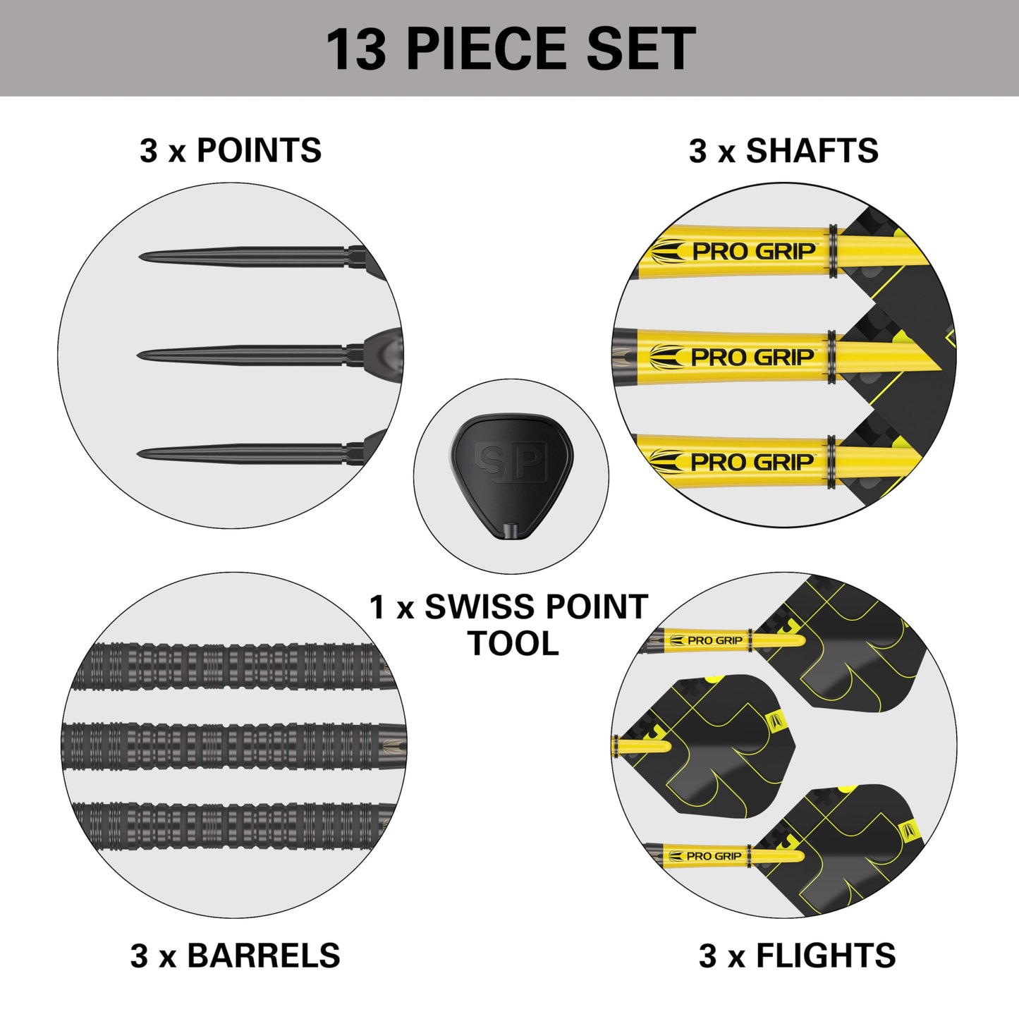 Target Darts Bolide Void 90% Tungsten Dart Set, Steel Tip Swiss Point Darts | 21G/22G/23G/24G/25G/25G | Professional Darts Sets, Black Darts, Swiss Point Tool Included