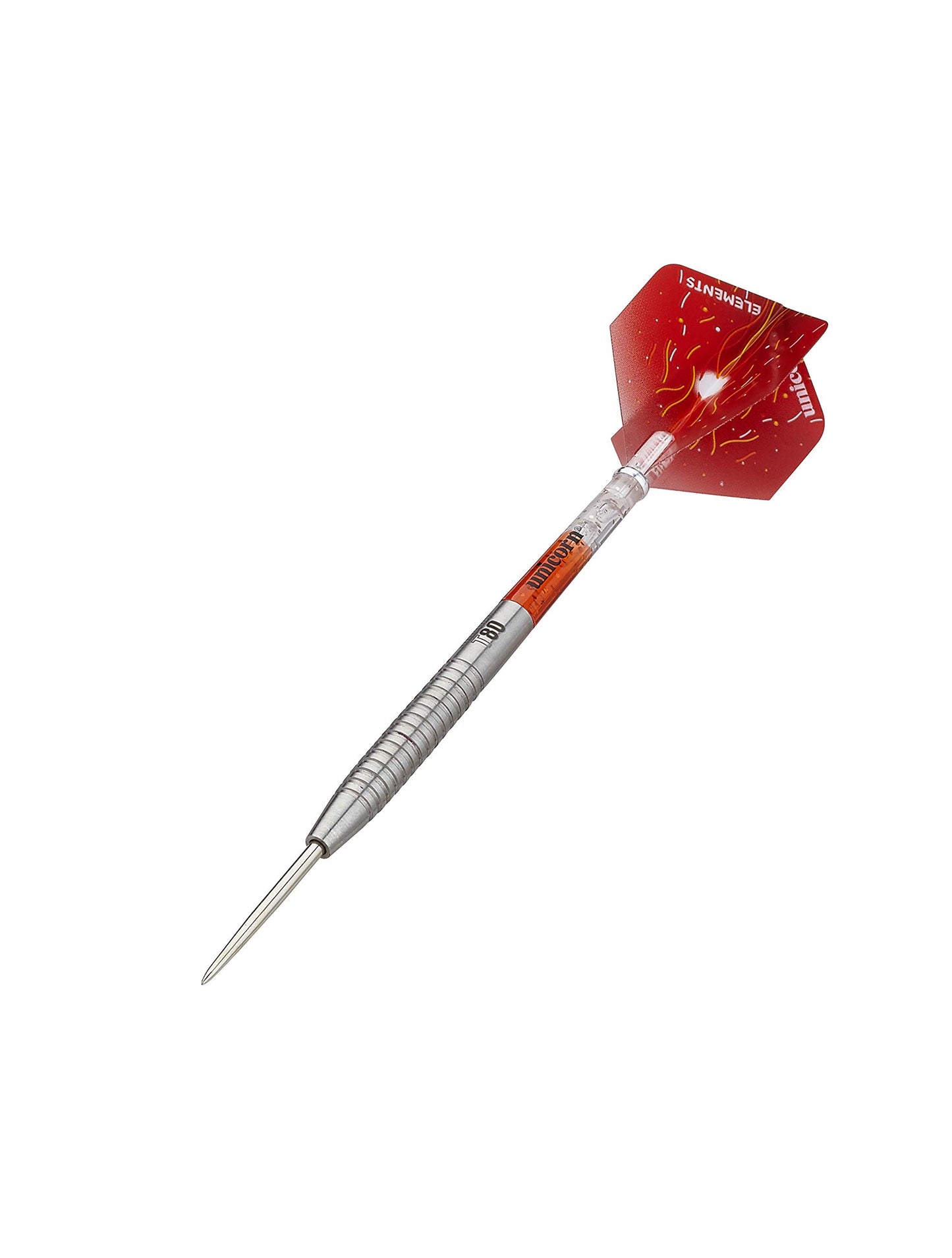 Unicorn Steel Tip Darts Set, Core Striker Series, 80 Percent Natural Tungsten Barrels, 20g, 21g, 22g, 23g, 24g or 25g