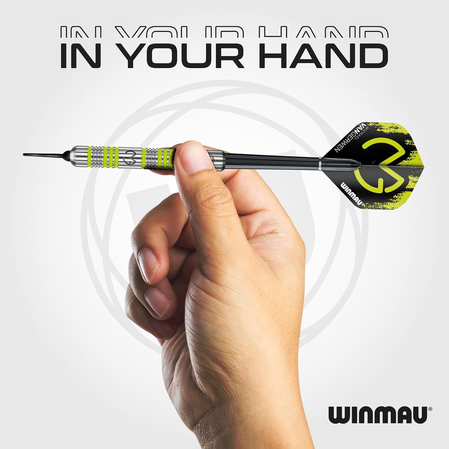 WINMAU Michael van Gerwen MvG Softip Gift Set - 50 Piece Darts Set with 4 sets of Shafts, 4 sets of Flights plus Accessories