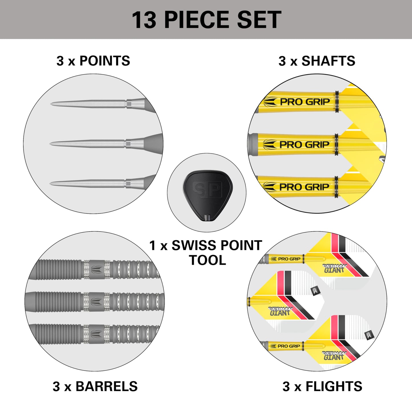TARGET Darts Gabriel Clemens Gen 2 90% Tungsten Swiss Point Steel Tip Darts Set