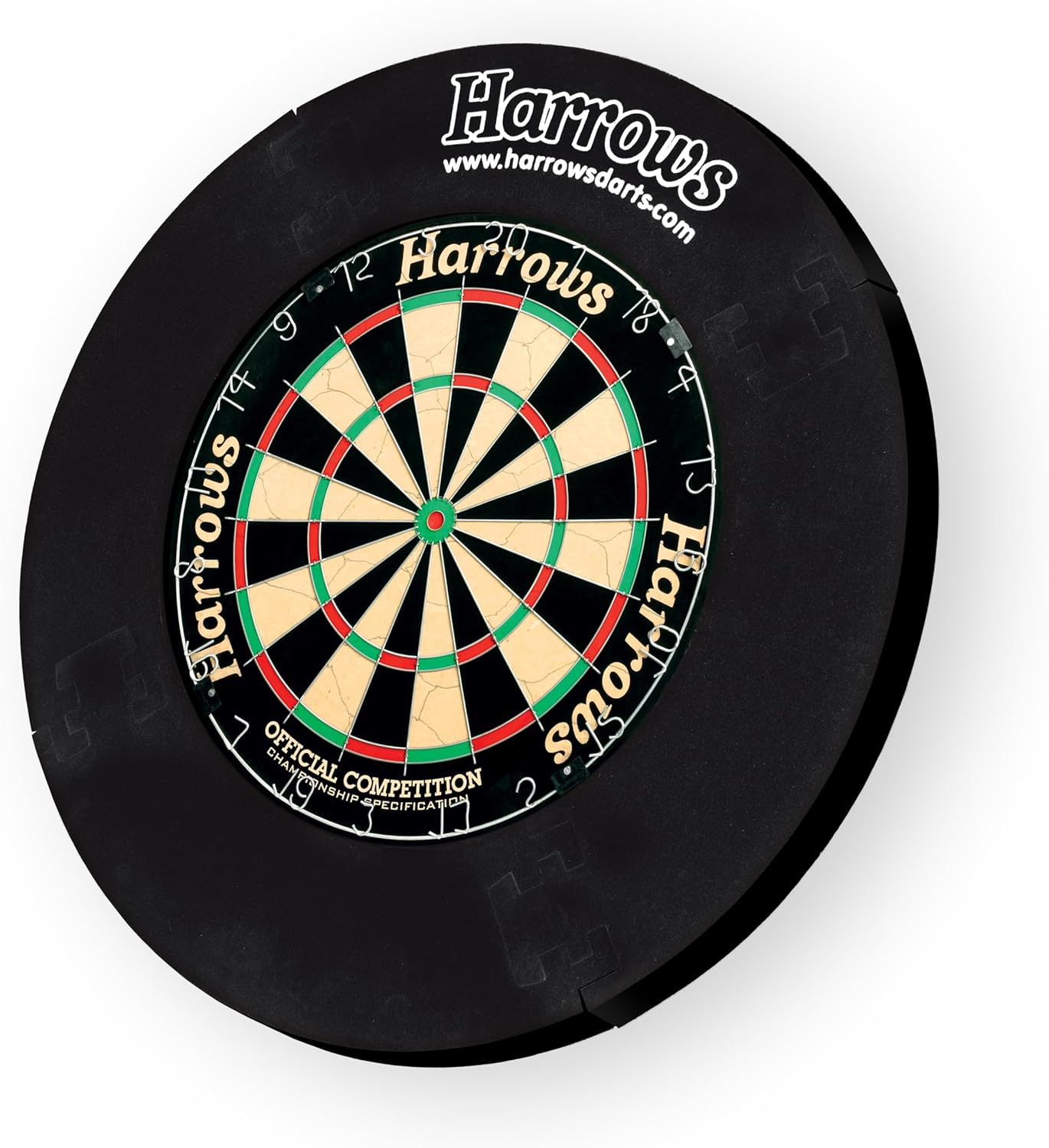 Harrows Dart Board Surround Ring I Dartboard Surround 4pcs I Easy Assembly Dart Surround I Wall Protector Extra 720mm Protection I Double Side for Long Life I Darts Accessories