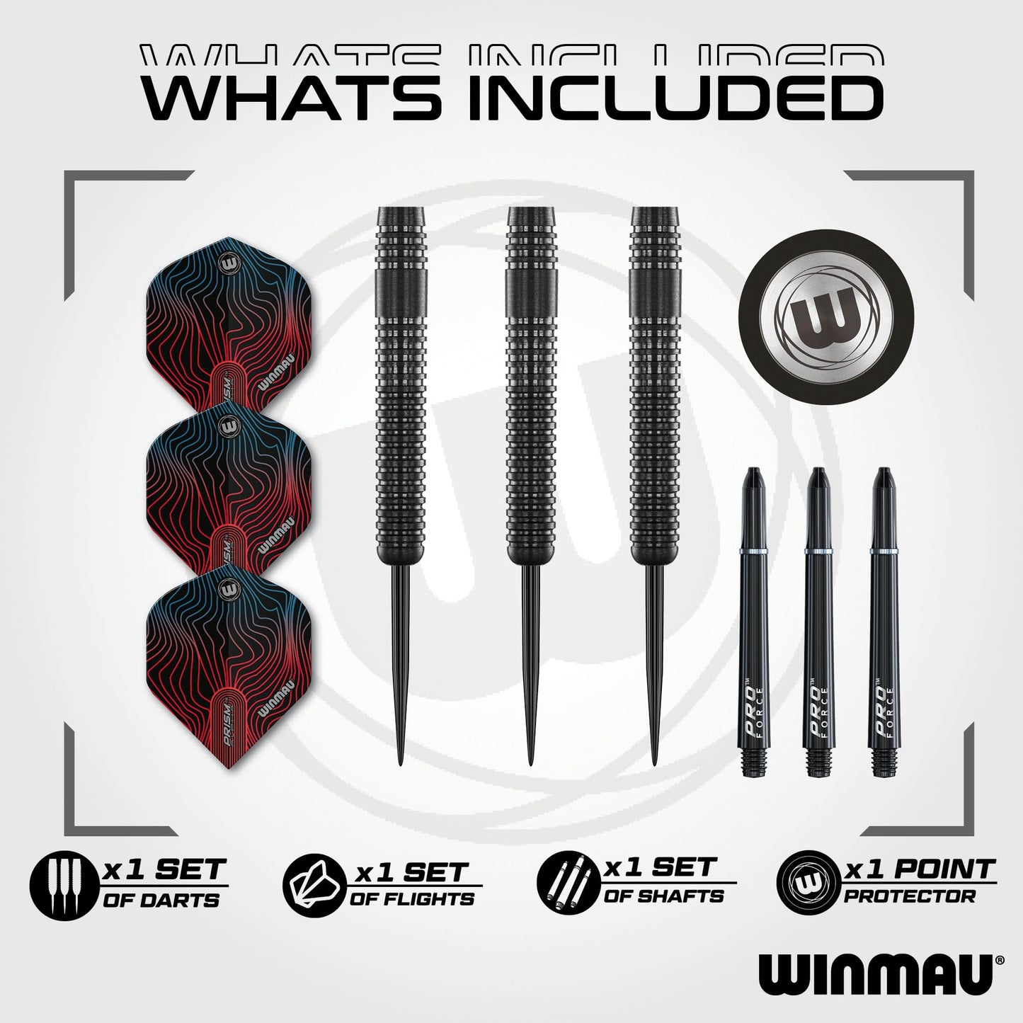 Solaris Pro Specialist Tungsten Steeltip Darts Set with Flights and Shafts (Stems)