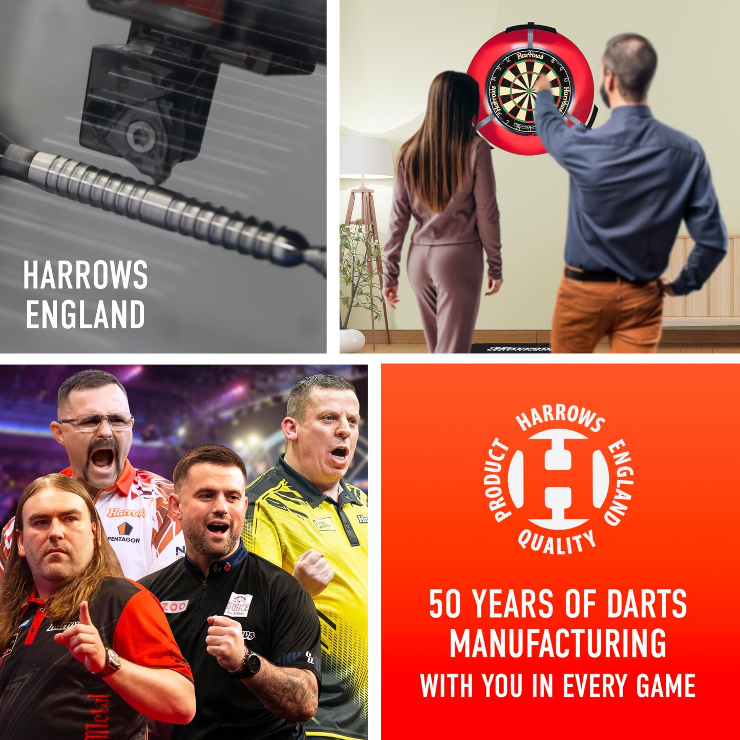 Harrows Dave Chisnall Chizzy Series 3 Player Darts Set I Professional Darts 90% Tungsten Steel ALL Weights Pro DartsI10pc Set with Supergrip Carbon Midi Shafts & Signature Flights