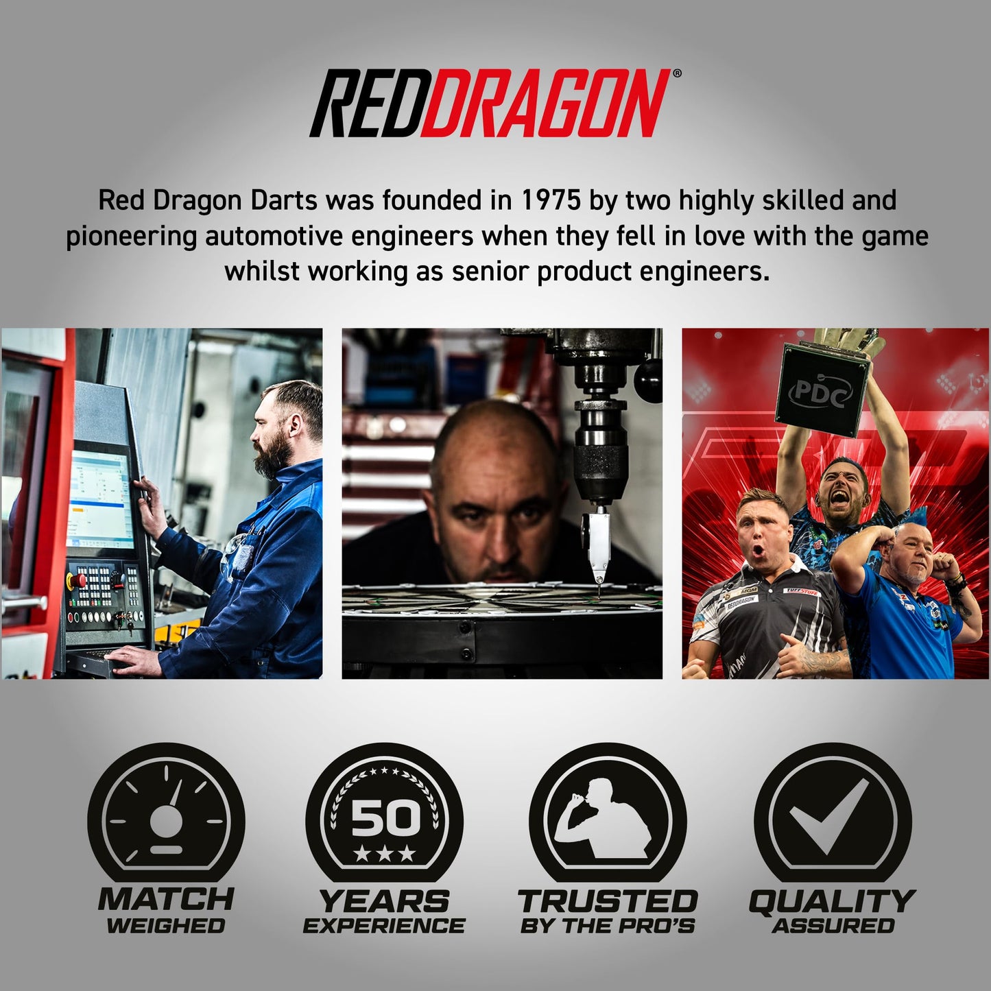RED DRAGON Gerwyn Price Iceman Midnight Edition Premium Tungsten Darts Set with Flights and Stems