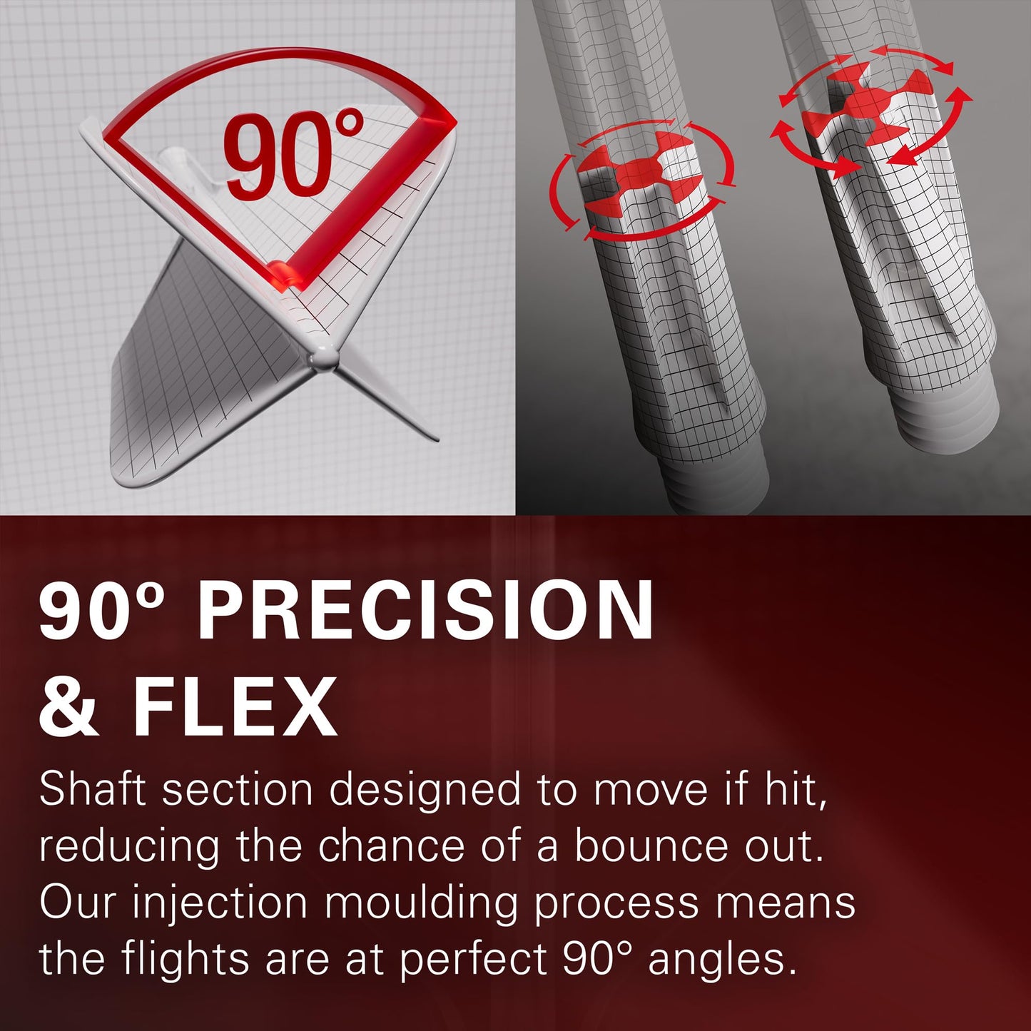TARGET Darts Rob Cross K Flex Flights and Shaft System, No.2 | Pack of 3 Kflex All In One Flights, Player Edition Darts Accessories | K-Flex Dart Stem Short/Intermediate/Medium