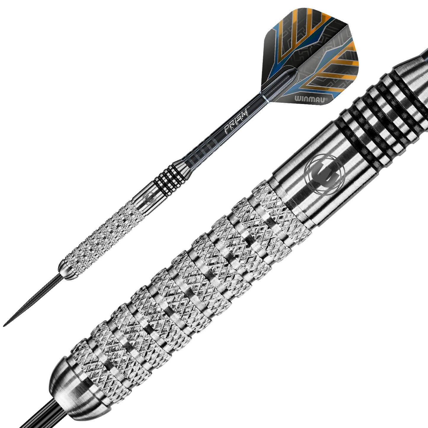 WINMAU Barbarian 20-24 gram Tungsten Style Darts with Prism Flights and Shafts (Stems)