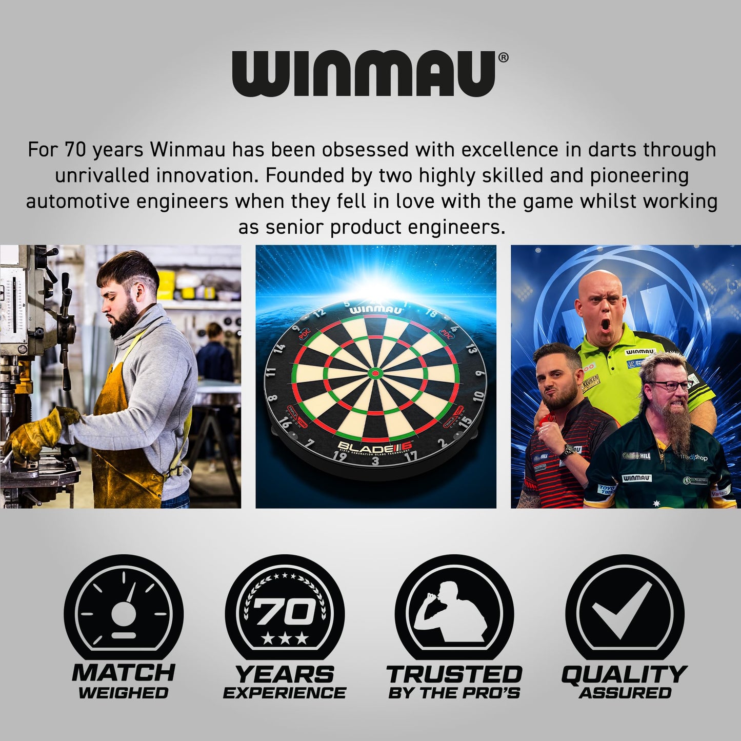 WINMAU Darts Fusion Integrated Flight & Shaft System - No.6 Shape and Design - Available in Short, Intermediate & Medium - Black, Yellow and Clear