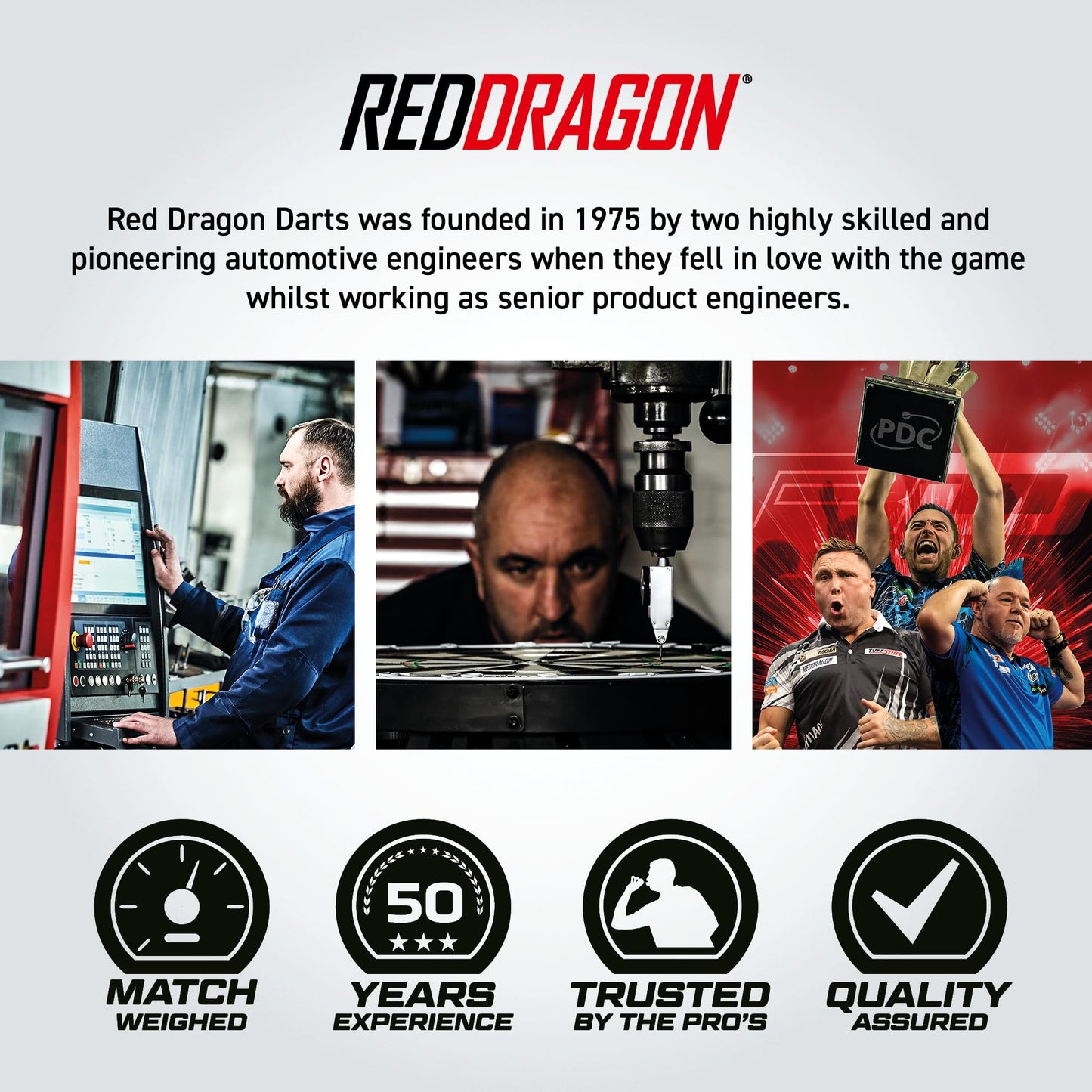 RED DRAGON Hell Fire 22g, 24g or 26g Tungsten Darts Set with Flights and Stems