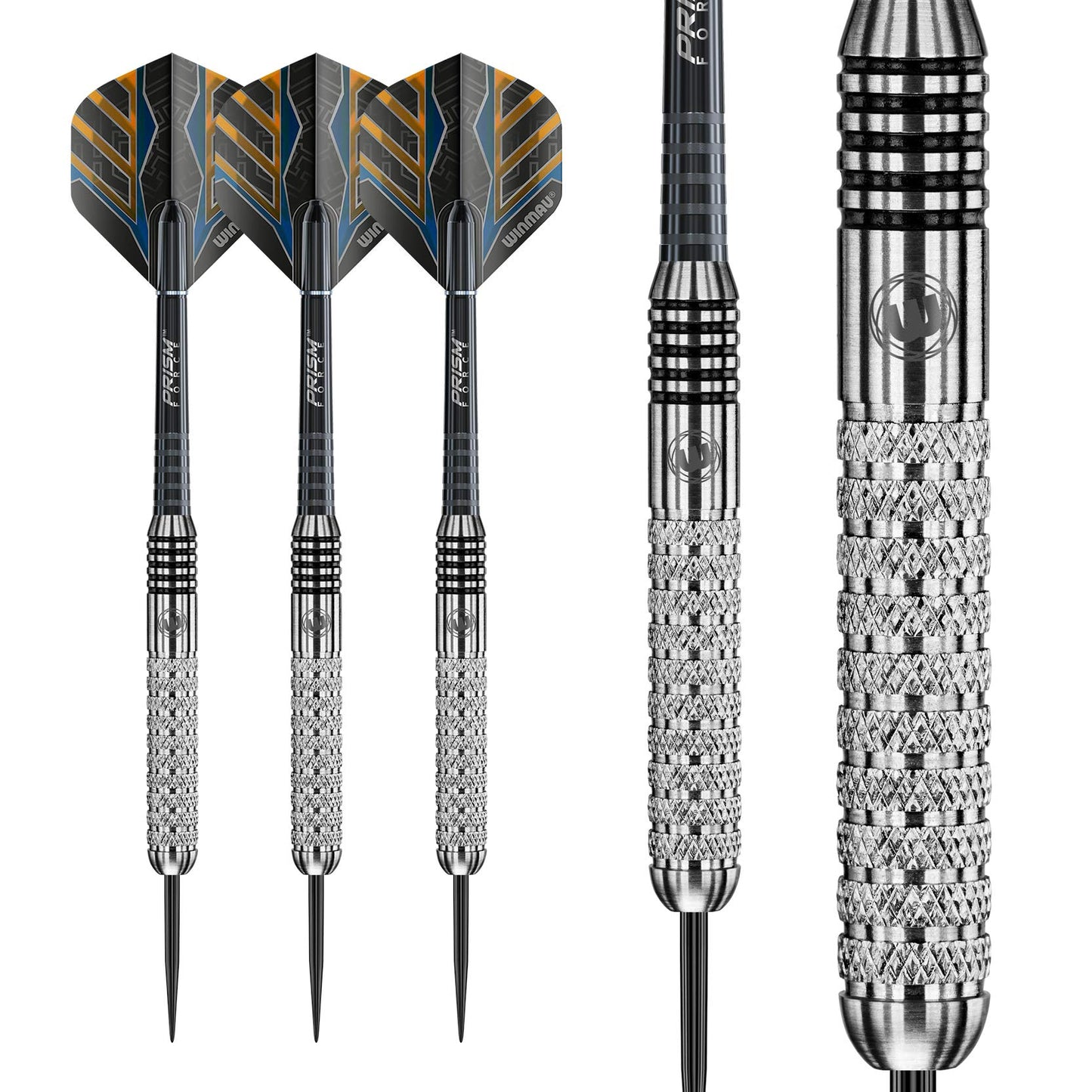 WINMAU Barbarian 20-24 gram Tungsten Style Darts with Prism Flights and Shafts (Stems)