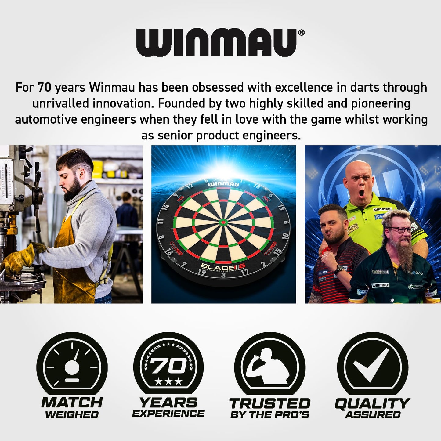 WINMAU Foxfire Urban Professional Tungsten Darts Set with Flights and Stems (Shafts)