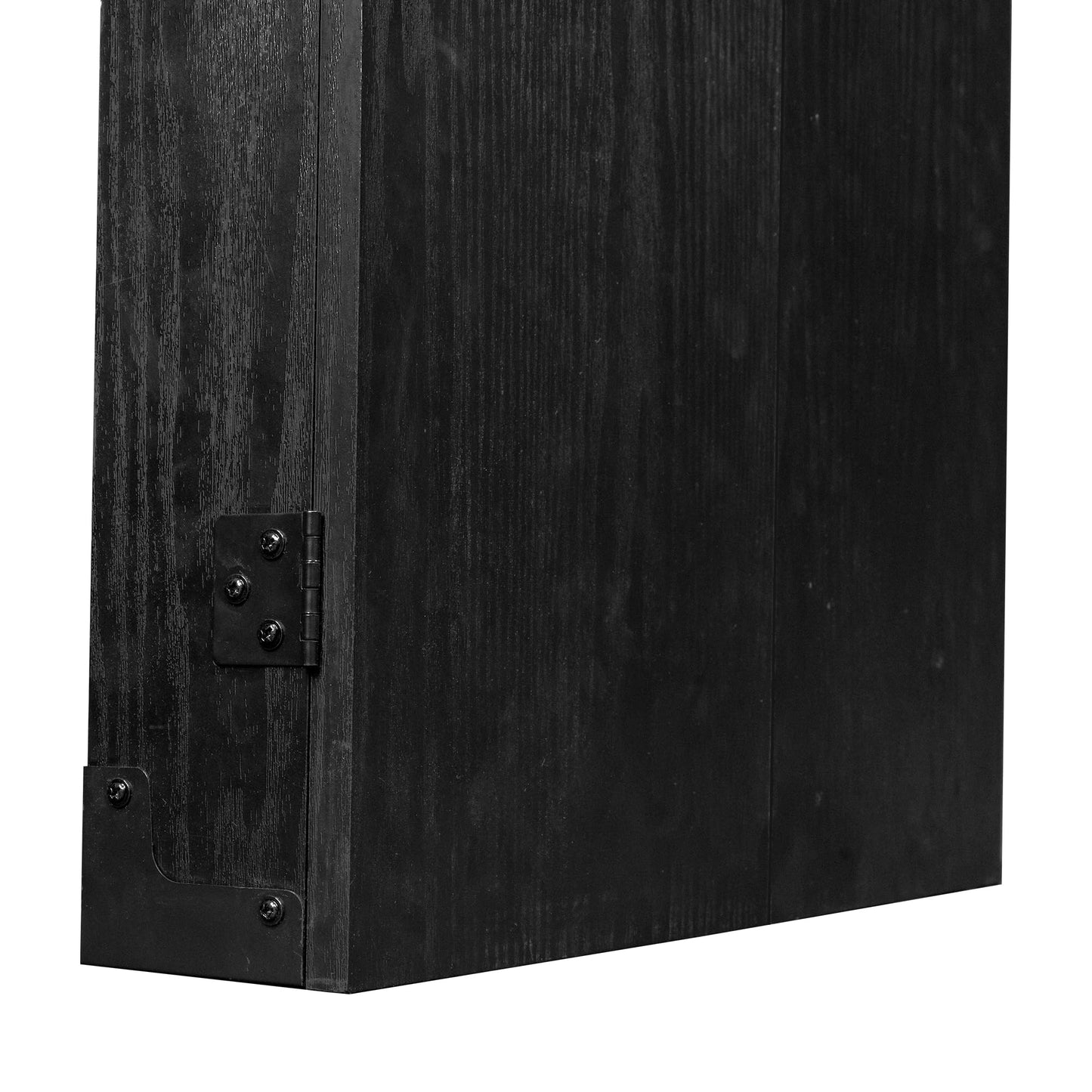 RUTHLESS Dart Board Cabinet | Professional Heavy Duty Square Black Dartboard Storage