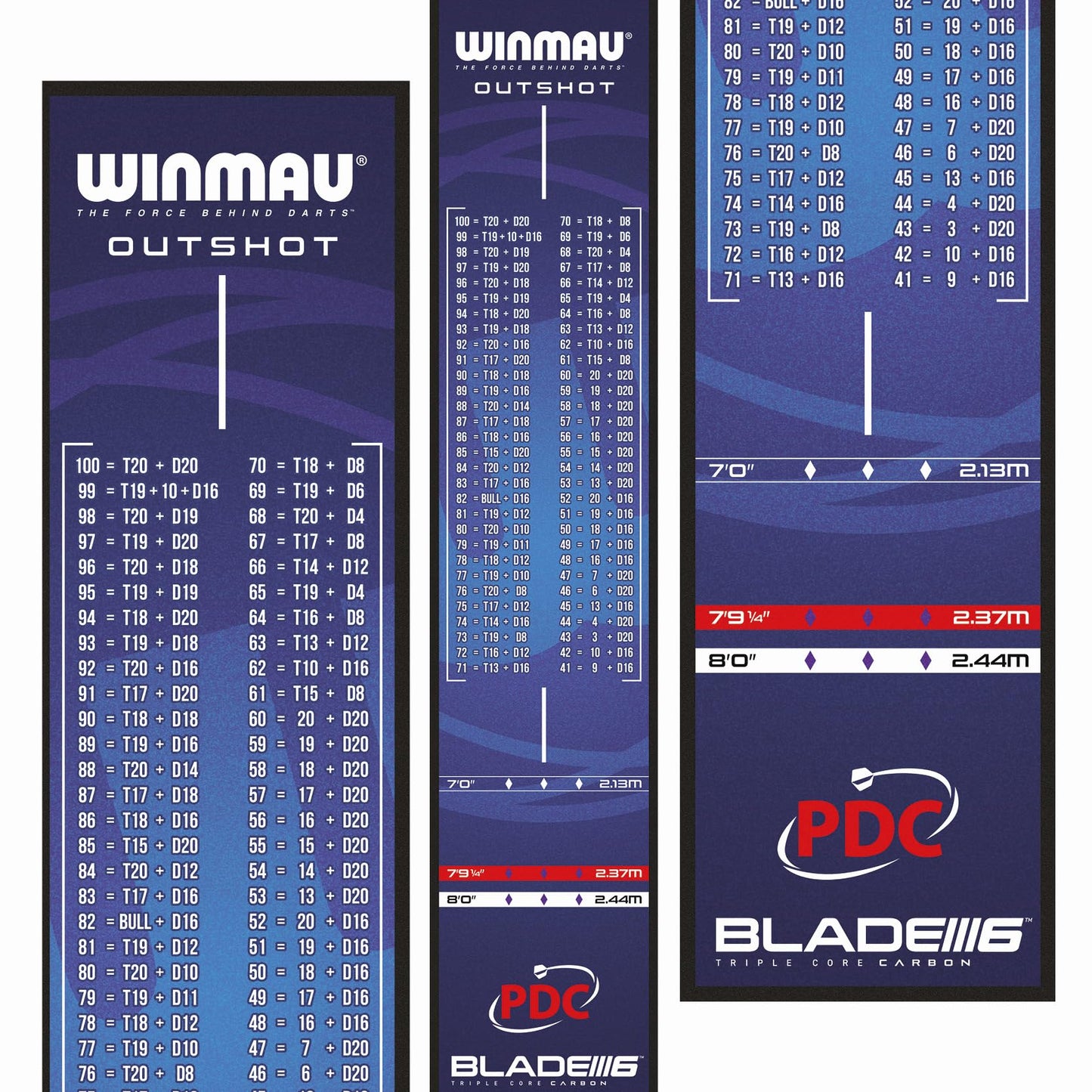 Winmau Darts Mats - with oche lines and protection for your floor