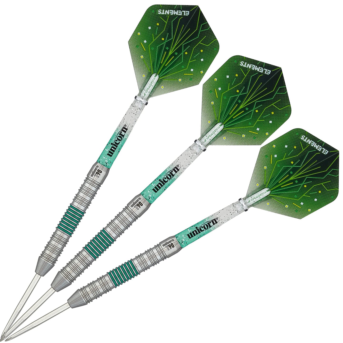 UNICORN Steel Tip Darts Set | Core XL T90 & T95 Series | 90% & 95% Tungsten Barrels with Colour Accents | 20g, 21g, 22g, 23g, 24g or 25g