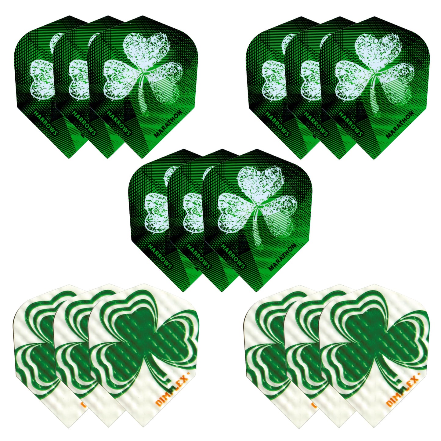 Harrows Darts Flights - 15, 30, 60 Flight Packs I 100 Micron Dart Flights I Premium Extra Strong Made in UK I Professional Darts Accessories