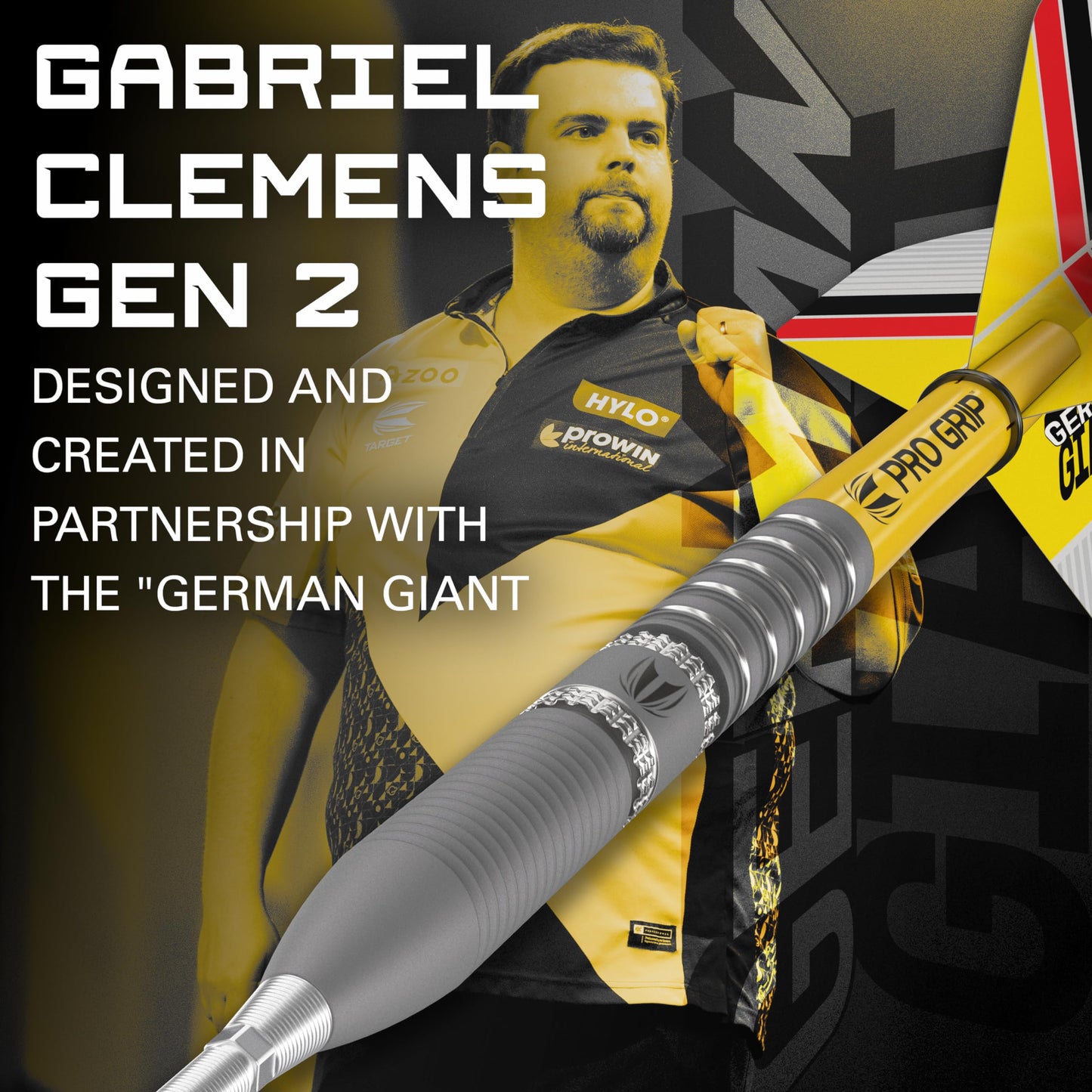 TARGET Darts Gabriel Clemens Gen 2 90% Tungsten Swiss Point Steel Tip Darts Set