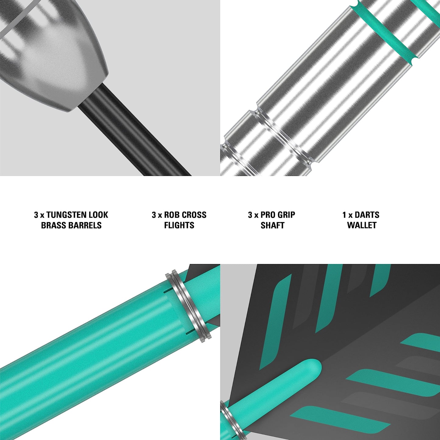 Target Darts Rob Cross Silver Voltage 24G Brass Steel Tip Darts Set