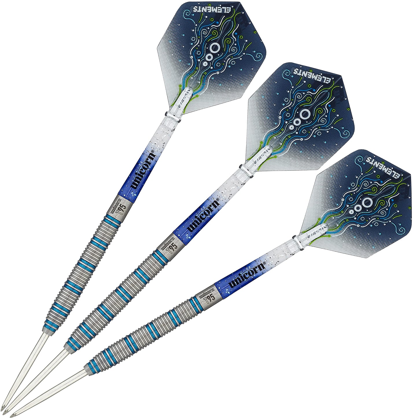 UNICORN Steel Tip Darts Set | Core XL T90 & T95 Series | 90% & 95% Tungsten Barrels with Colour Accents | 20g, 21g, 22g, 23g, 24g or 25g