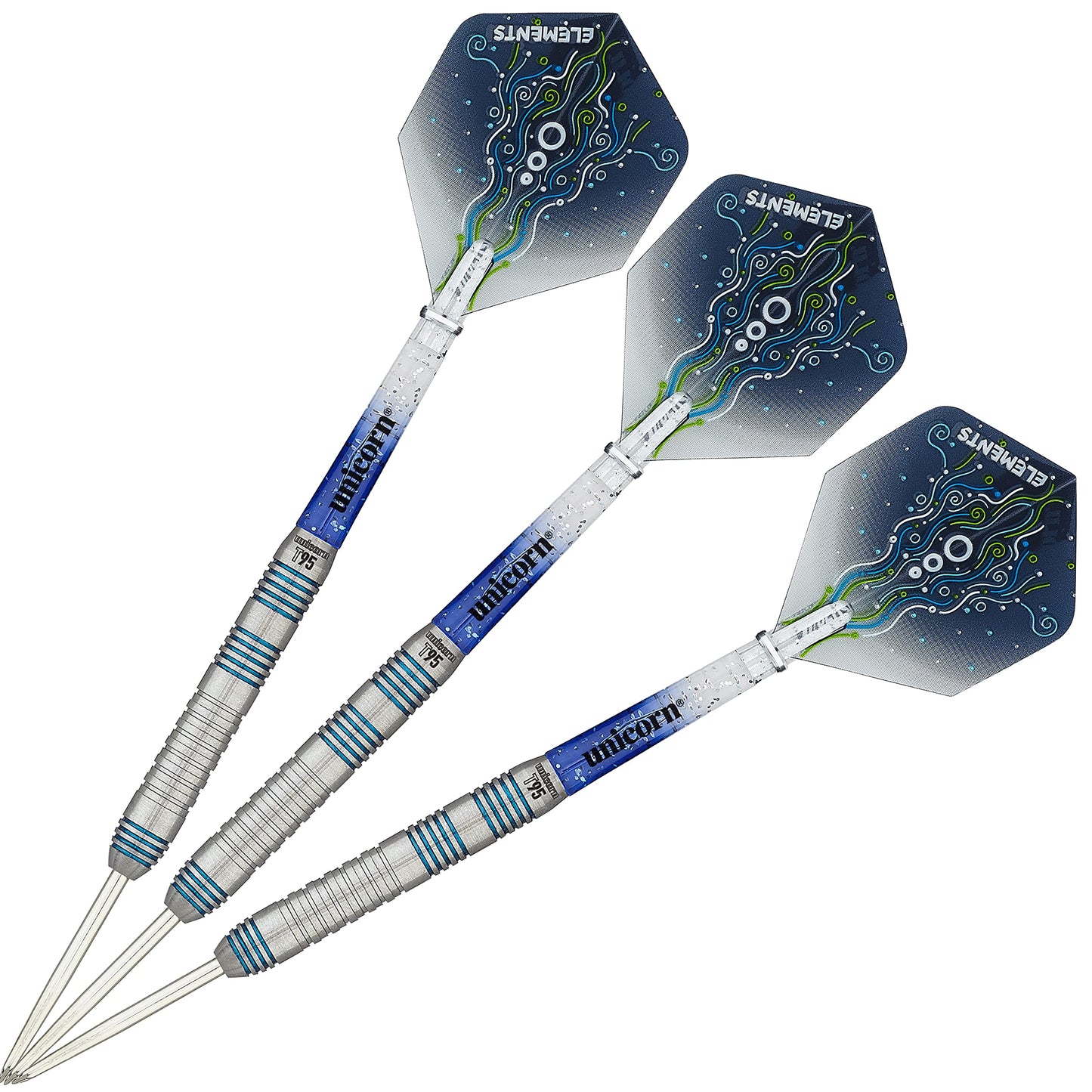 UNICORN Steel Tip Darts Set | Core XL T90 & T95 Series | 90% & 95% Tungsten Barrels with Colour Accents | 20g, 21g, 22g, 23g, 24g or 25g