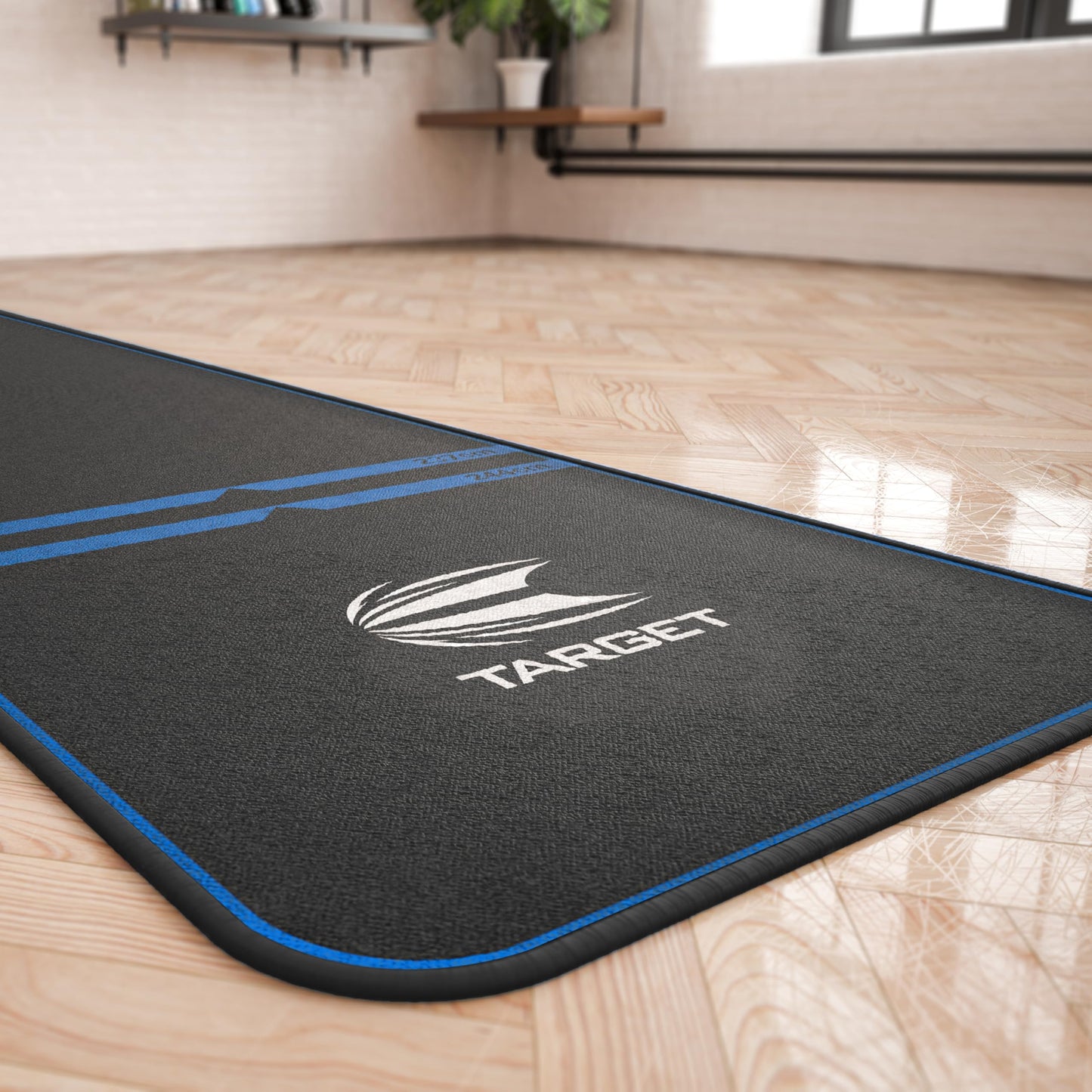 TARGET Darts Dart Mat - World Champions/INK/Mod | Dart Oche Mat with Soft Tip and Steel Tip Throw Line Distances | Non Slip Carpet Mats for Floor and Dart Tips Protection | Darts Accessories UK