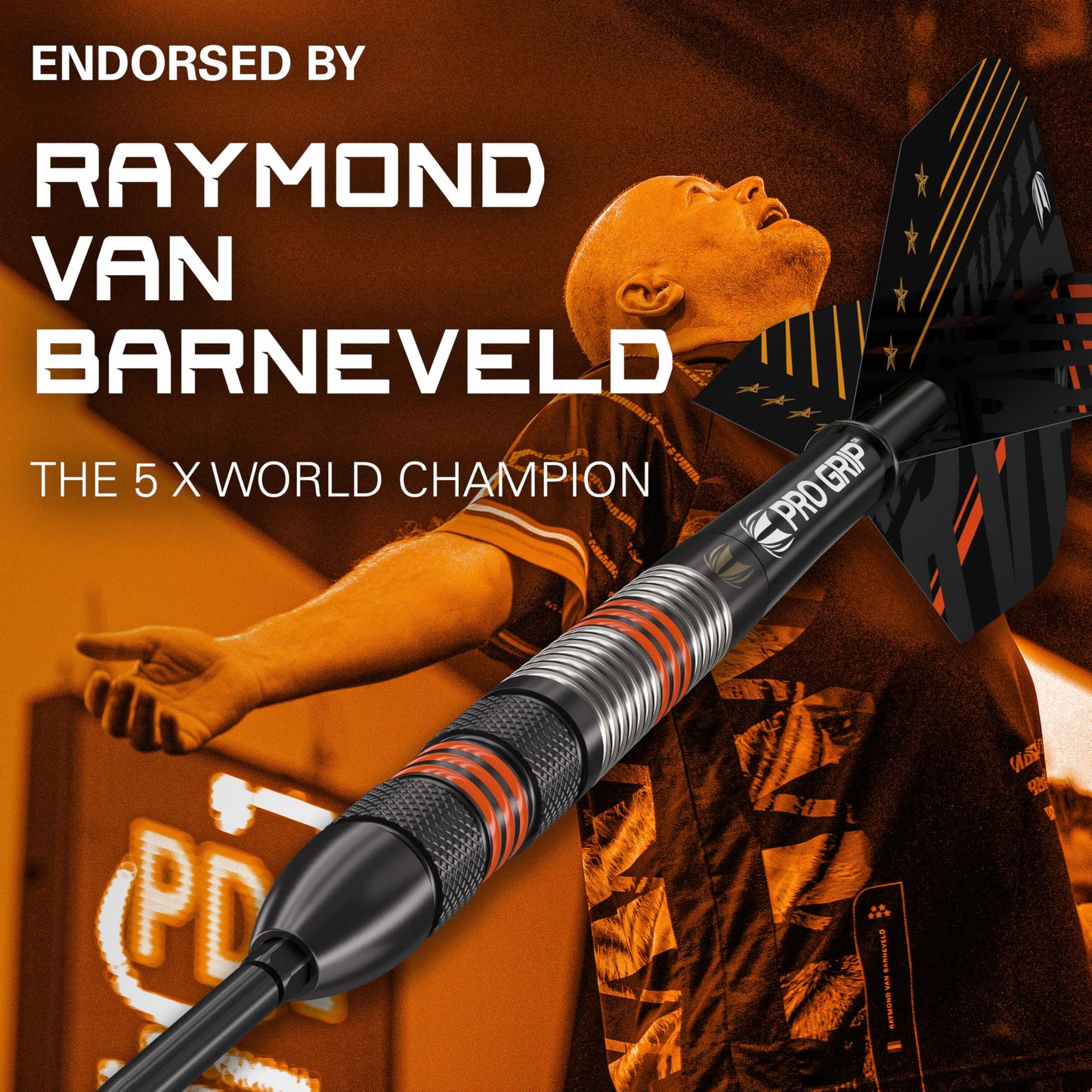 TARGET Darts Raymond Van Barneveld RVB 80 Black G2 80% Tungsten Swiss Point Steel Tip Darts Set