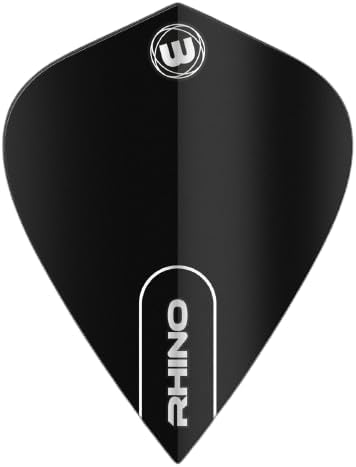 Rhino Kite Black Dart Flights - 10 sets per pack (30 dart flights in total)