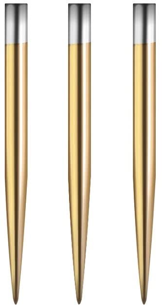 Mission Glide Standard and Personalised Dart Points | Gold Steel Tip Spare Point | Available in 30, 32, 34, 36, 38, 40