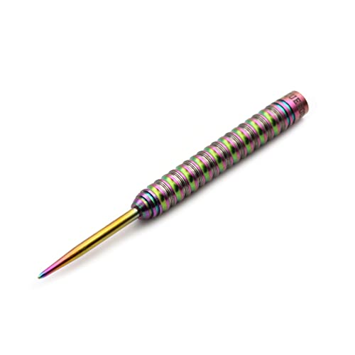 CUESOUL PINK/BLUE/GREEN GEM STONE 21g/22g Steel Tip 90% Tungsten Dart Set with Uniformity Titanium Coated and Gradient Color ROST Flights