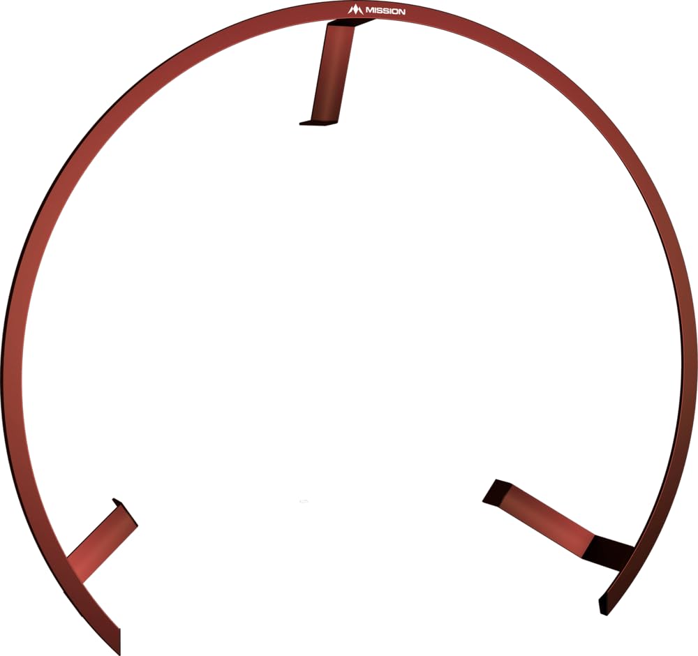 Mission Darts Torus 270 | Dart Board LED Lighting System with Easy Access to Dartboard Area for Unrestricted Play, Sand Blasted Black, Red, Blue, Green, Purple, Bronze and Silver Colours