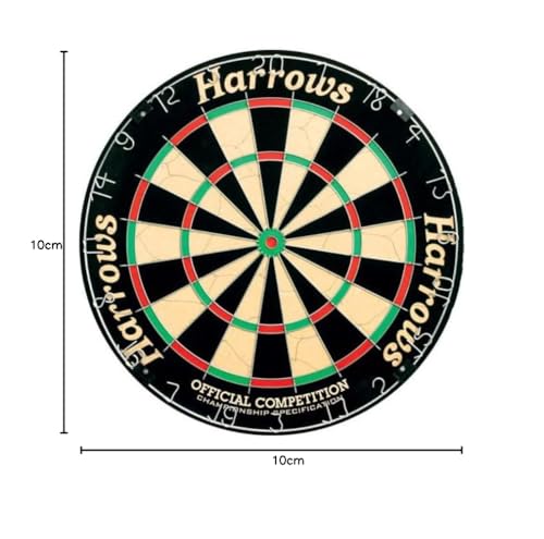 Harrows Dart Boards I Dartboard Official Size I Darts Board with Ultra Thin Knife Wire for Maximum Scoring I Compatible with Dart Board Stand, Dart Board Lighting, Dartboard Cabinet