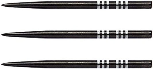 RED DRAGON Specialist Dart Points - Black Long Re-Grooved - 3 sets per pack