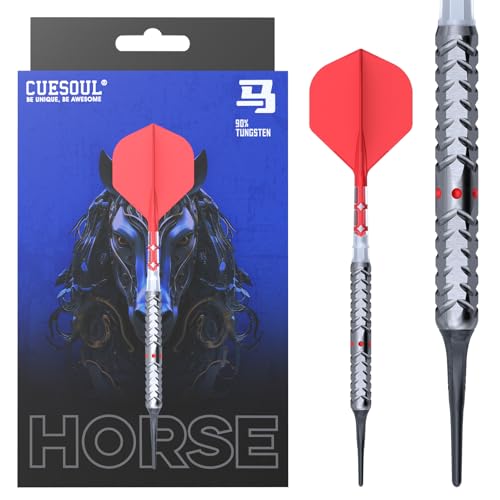 CUESOUL Chinese Zodiac Series 18g/19g/20g Soft Tip 90% Tungsten Dart Set with Integrated ROST T19 Flight