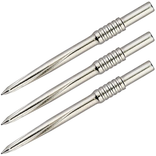Unicorn Replacement Volute Steel Tip Dart Points | Available Lengths 36mm, 39mm or 42mm | Black, Nickel or Gold Finish | 3 Points