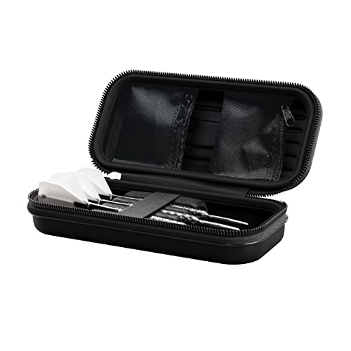 TARGET Darts Takoma Dart Case Wallet, Regular Size, Blue | Store 3 Fully Assembled Darts & Accessories | Dart Holder with Zip Lock Pouches, Store Flights, Shafts & Swiss Points
