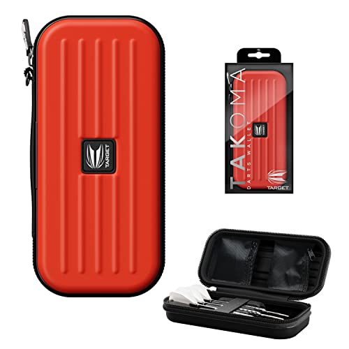 TARGET Darts Takoma Dart Case Wallet, Regular Size, Blue | Store 3 Fully Assembled Darts & Accessories | Dart Holder with Zip Lock Pouches, Store Flights, Shafts & Swiss Points