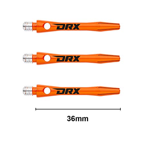RED DRAGON DRX Coated Aluminium Dart Stems (Shafts) - 2 sets per pack (6 Stems in total)