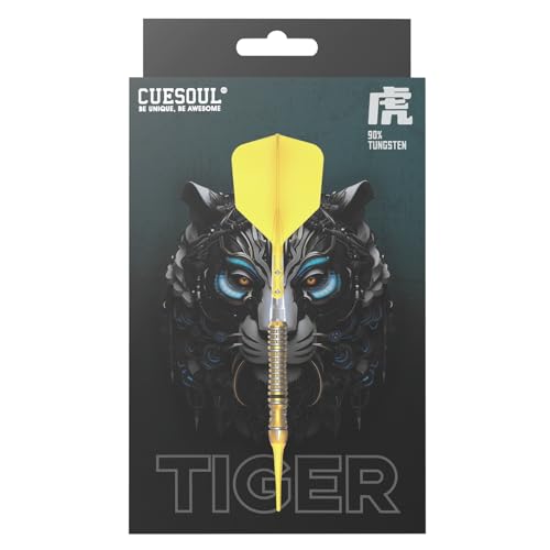CUESOUL Chinese Zodiac Series 18g/19g/20g Soft Tip 90% Tungsten Dart Set with Integrated ROST T19 Flight