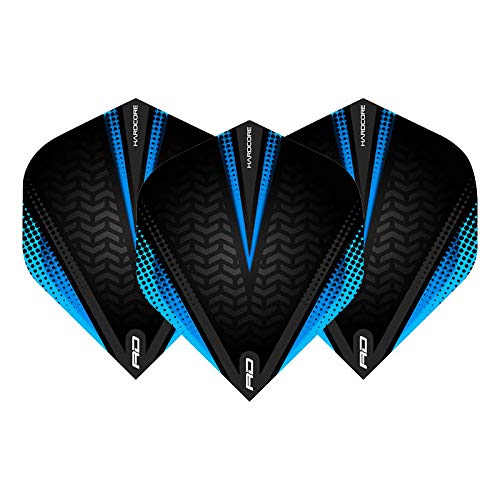 RED DRAGON Hardcore Radical Extra Thick Standard Dart Flights - 4 sets Per Pack (12 Dart Flights in total)