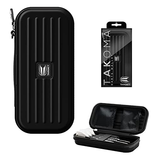 TARGET Darts Takoma Dart Case Wallet, Regular Size, Blue | Store 3 Fully Assembled Darts & Accessories | Dart Holder with Zip Lock Pouches, Store Flights, Shafts & Swiss Points