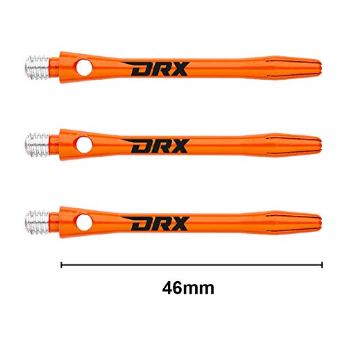 RED DRAGON DRX Coated Aluminium Dart Stems (Shafts) - 2 sets per pack (6 Stems in total)