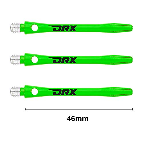 RED DRAGON DRX Coated Aluminium Dart Stems (Shafts) - 2 sets per pack (6 Stems in total)