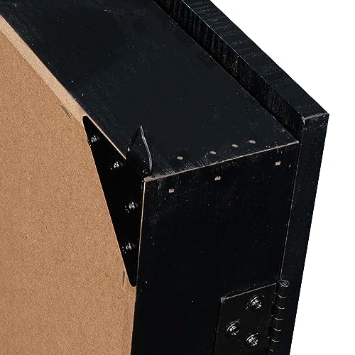 RUTHLESS Dart Board Cabinet | Professional Heavy Duty Square Black Dartboard Storage