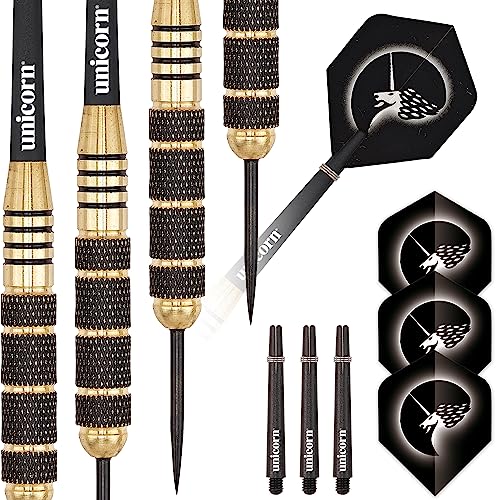 Unicorn Steel Tip Darts Set | Core Plus | Authentic 100% Brass Barrels