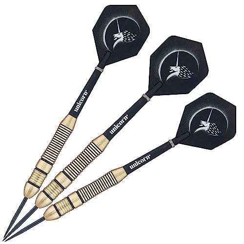 Unicorn Steel Tip Darts Set | Core Plus | Authentic 100% Brass Barrels