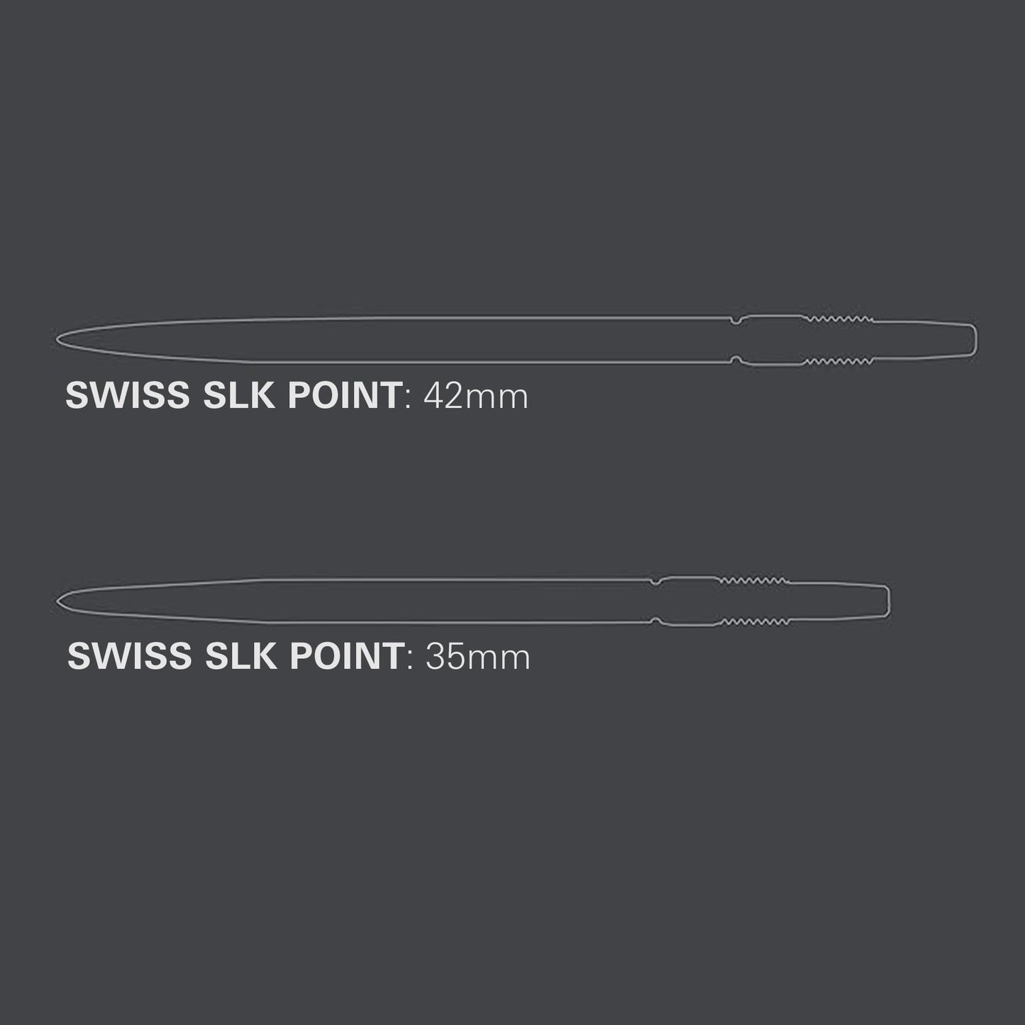 TARGET Darts Swiss Point SLK Luke Littler Dart Points (3 Pack Set of Tips) 35MM/42MM – Gold/Silver/Black | Rough Textured Dart Points, Replacement Steel Dart Tips, Professional Dart Accessories