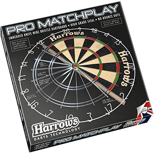 Harrows Dart Boards I Dartboard Official Size I Darts Board with Ultra Thin Knife Wire for Maximum Scoring I Compatible with Dart Board Stand, Dart Board Lighting, Dartboard Cabinet